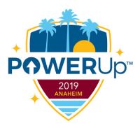 PowerUp 2019 Anaheim Conference Logo