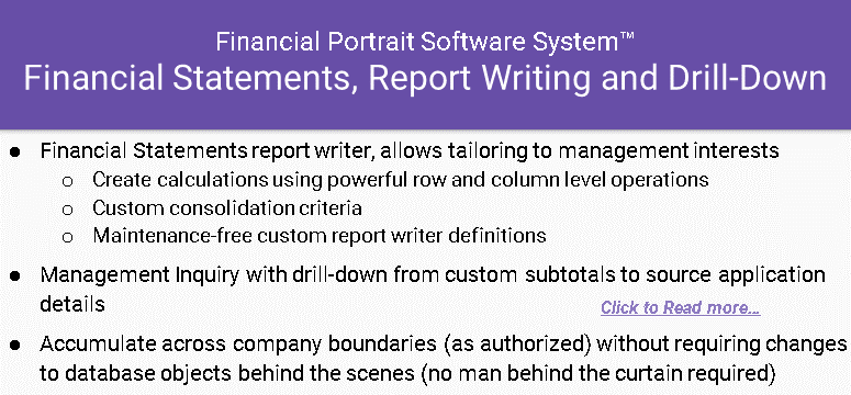 FPS Financial Statements and Drill-Down Tidbits