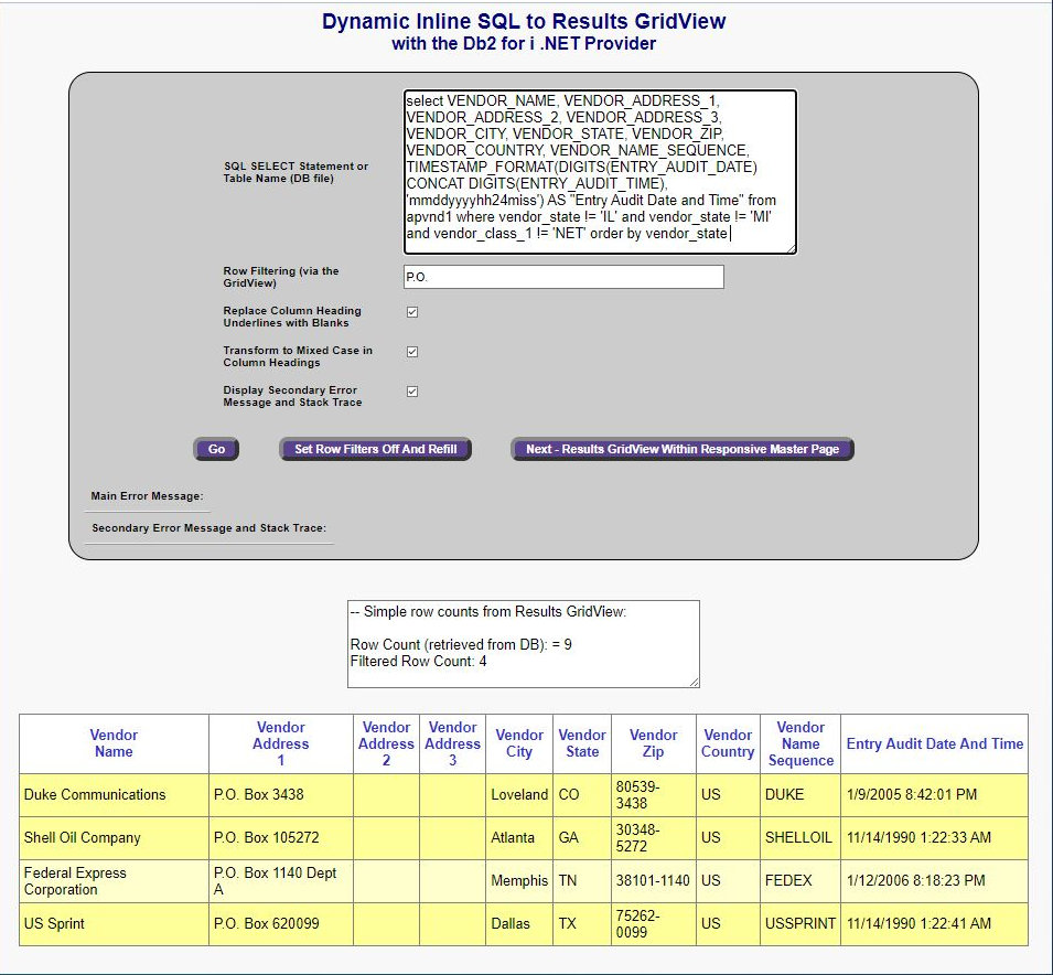 Get Running with the IBM Db2 for i .NET Provider