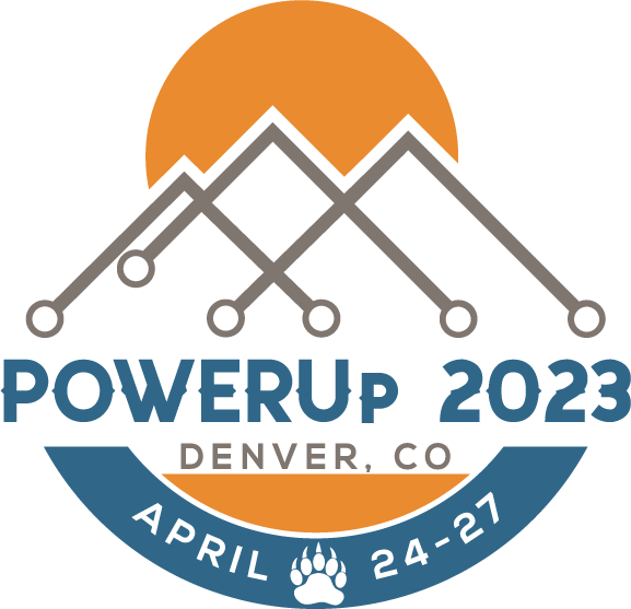 POWERUp 2023 conference logo by COMMON