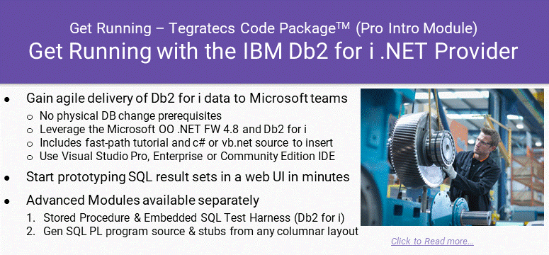 .NET OO FW direct to DB2 for i