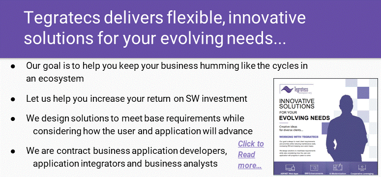 Tegratecs delivers flexible, innovative solutions to your evolving requirements